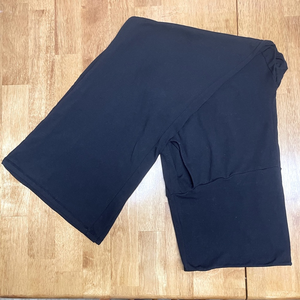 Black Wide-Leg Maternity Lounge Pants
